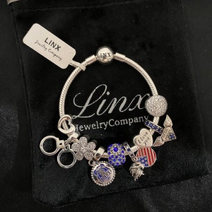 Linx Bracelet with Police Officer Themed Charms