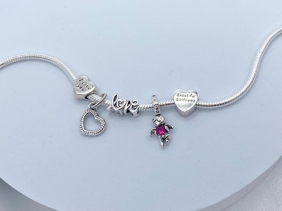 Bracciale Con Ciondolo A Cuore In Acciaio Al Titanio, Incisione Proverbi 23:4, Regalo Donna Argento E Oro Rosa
