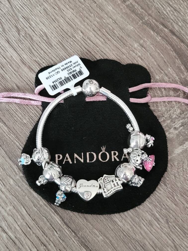 Korea raket Overeenkomstig Pandora-armband met bedels met oma en kleinkinderenthema - Etsy België