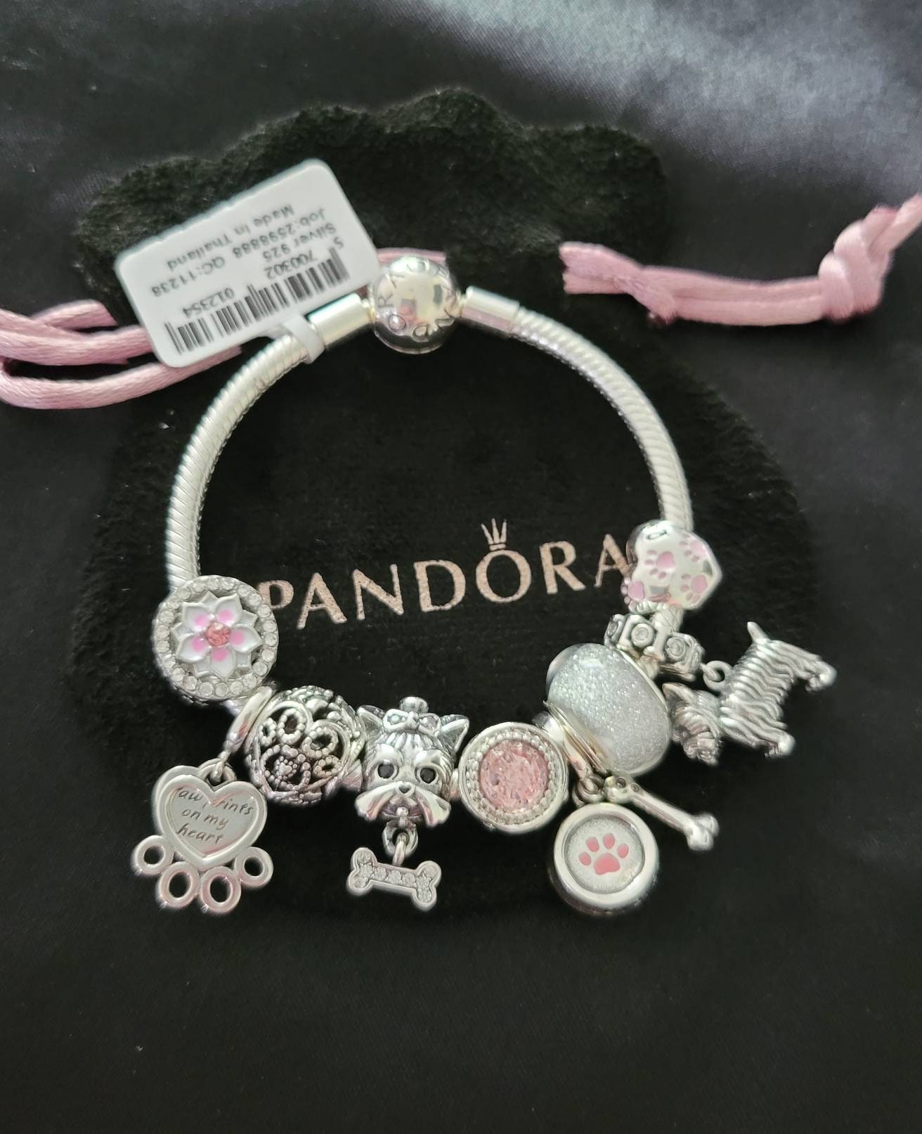 Boos bijlage ritme Pandora-armband met bedels met een Yorkshire Terrier-thema - Etsy België