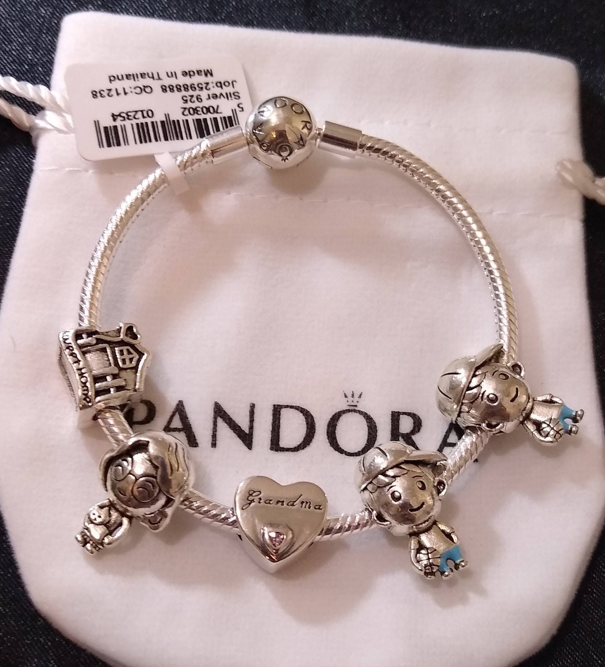 Buy Pandora Bracelet With and Grandsons Themed Charms in India - Etsy