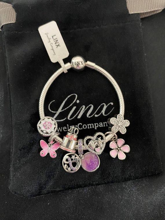 925 Sterling Silver Birthday Charm – Cute Cake & Rose Bead For Bracelets (Pandora Compatible)