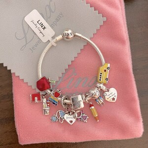 Linx Sterling Silver Charm Bracelet: Education Theme