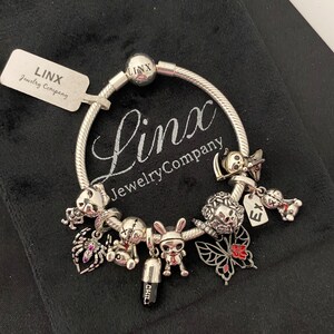 Linx Black Bracelet with Black Themed Charms