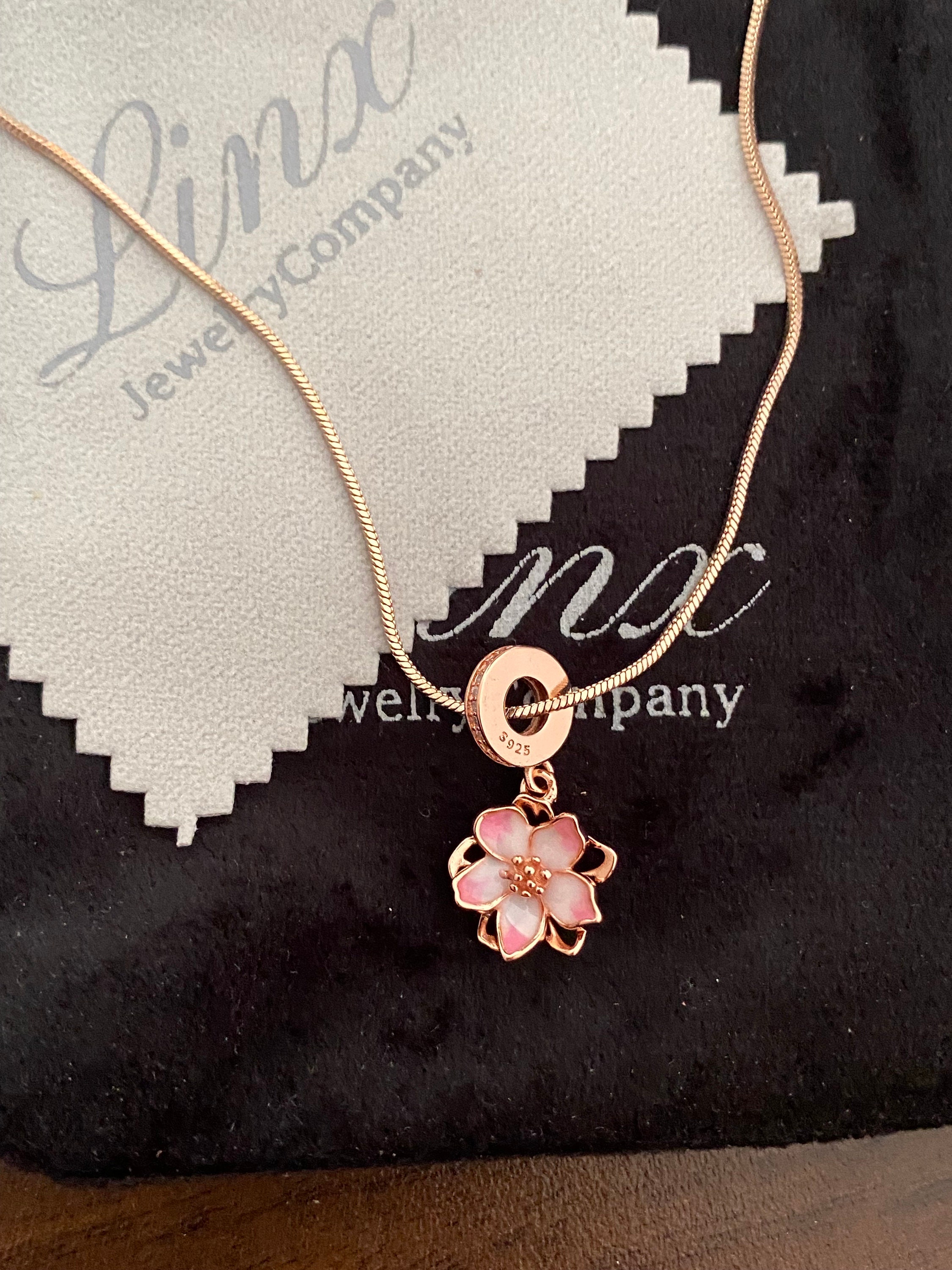 ★HARANG★ HR 343N_Snake Chain Necklace Tessa-Heart-Snake-Chain-