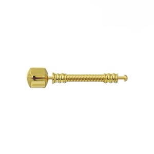 Yellow Gold Universal Extender for Charm Bracelet with Barrel Clasp