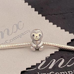 Sammy the Sloth Charm 925 sterling silver