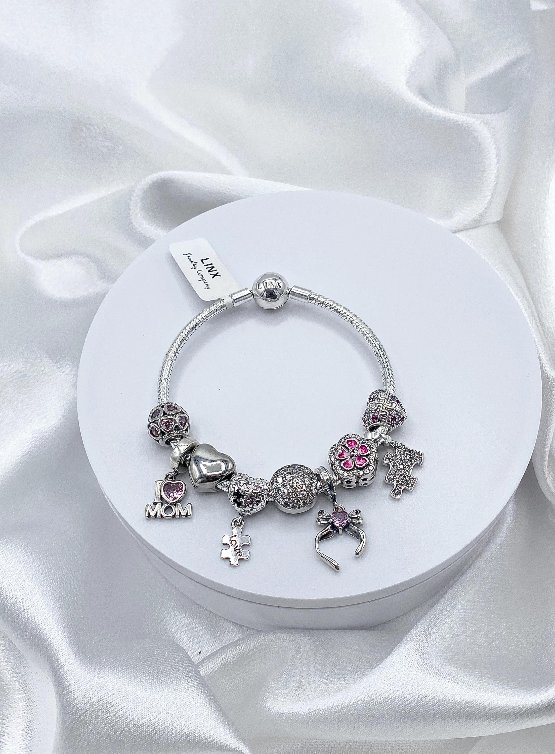 Linx Bracelet With Autism Mom Themed Charms 925 Sterling Silver - Etsy