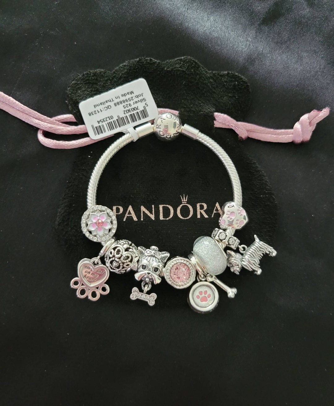 Pandora Bracelet With Yorkshire Terrier Themed Charms - Etsy