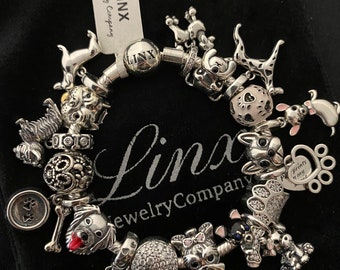 【Radley 】ドッグ 犬チャーム ブレスレット シルバー【送関込】 Linx Bracelet With Dog Themed Charms - Etsy