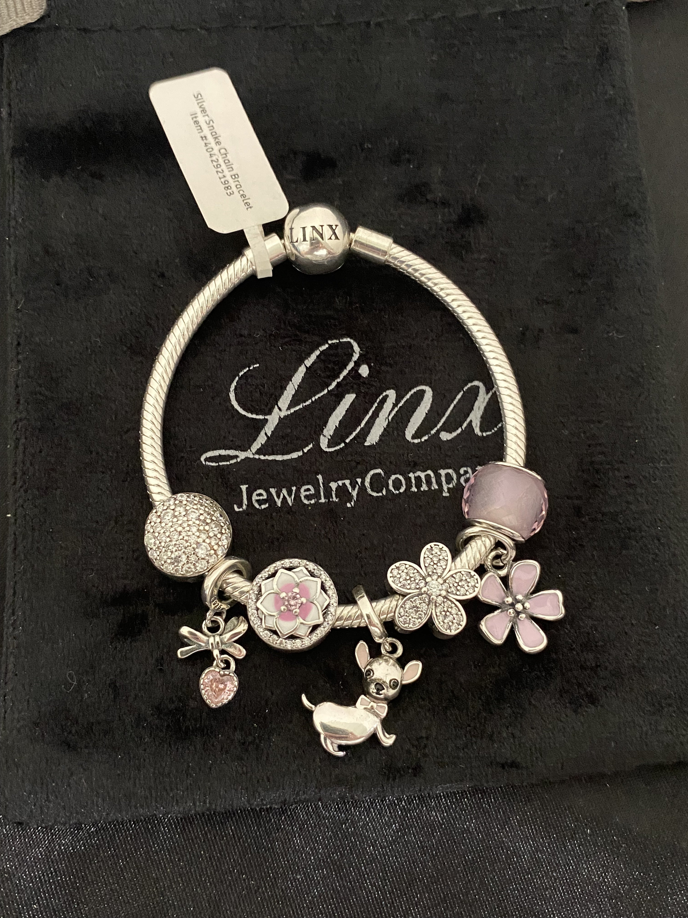 Cionondoli Perline Argento 925 Piccolo Chihuahua Adatta Bracciale - Foto 11