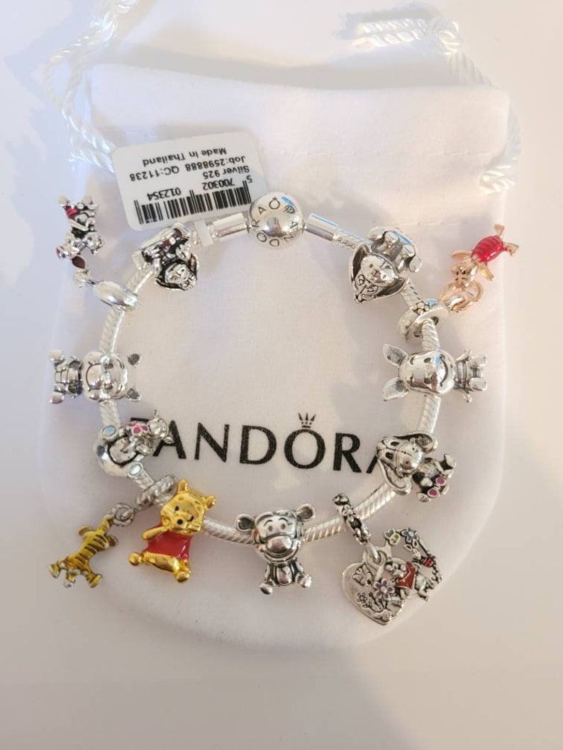 Pandora Bracelet With Character Themed Charms Etsy