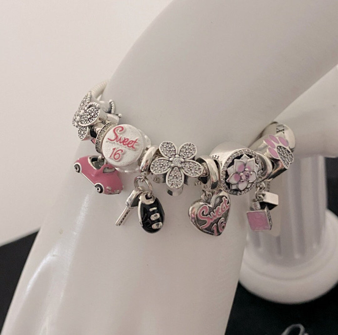 Pandora Sweet Sixteen Charm Bracelet Linx Snake Chain Bracelet