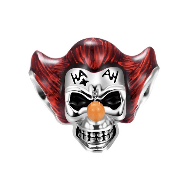 Psycho Clown Horror Charm 925 sterling silver