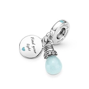 Light Bulb Glow in the Dark Dangle Charm