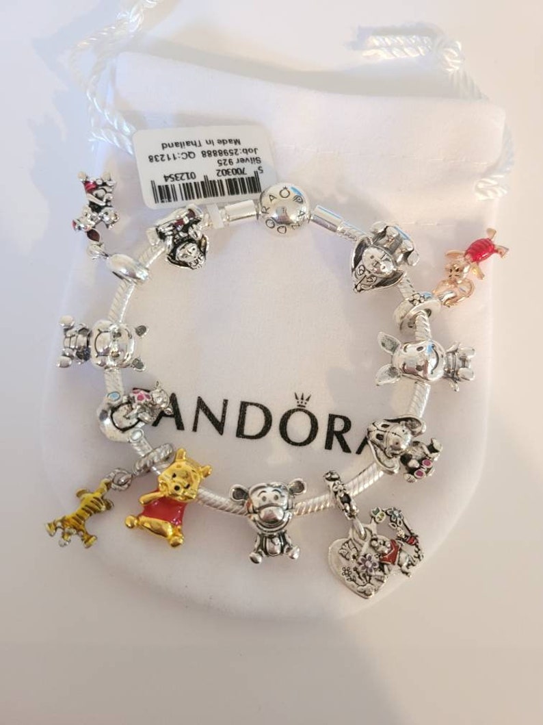 Pandora Bracelet With Character Themed Charms Etsy