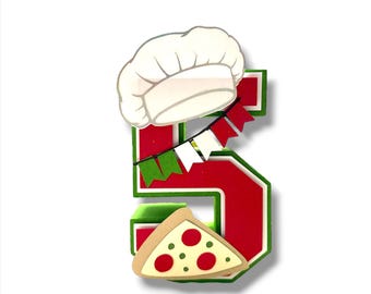 Pizza Party Cardstock 3D cardstock letters,Italian Party Custom Party Banner, PIZZA Party Banner, Italian pizza Banner, Italy Birthday Decor