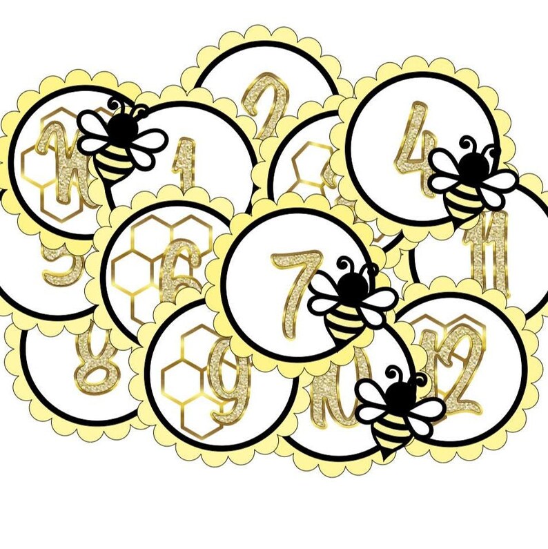 Bee-day Happy Birthday Banner, Honeycomb, Bumble Bee Party Decor - Etsy