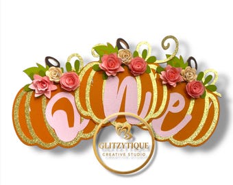 Pumpkin Party Banner: Fall Birthday and Halloween (High Chair Size)