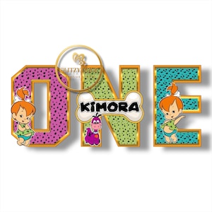 Pebbles Flintstones Birthday Party 3D Letter, Yabba Dabba Two