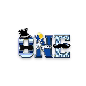 Mr ONEderful 3D Letters decoration for cake take, photoshoots, Smash cake photoshoot props, Blue and Gold Mr onederful 3D letters