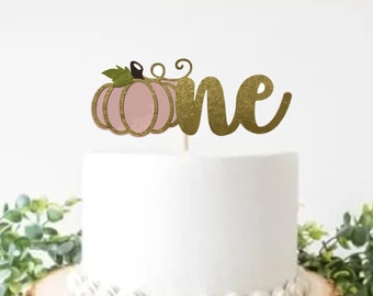 Pumpkin Fall Cake Topper | Baby Shower Cake Topper | Our Little Pumpkin Theme Party |