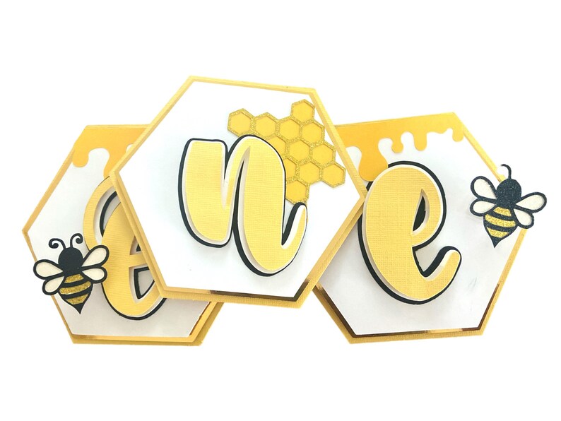 Bee-day Happy Birthday Banner, Honeycomb, Bumble Bee Party Decor - Etsy