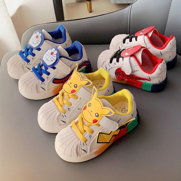 Boys Shoes Sneakers For Kids Shoes Winter Baby Girls Plush Warm Shoes Fashion Cartoon Casual Light Soft Sport Running Children