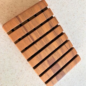 Teak Soap Dish, Wood Soap Tray, Handmade Soap Holder, Bar Soap Rack ...