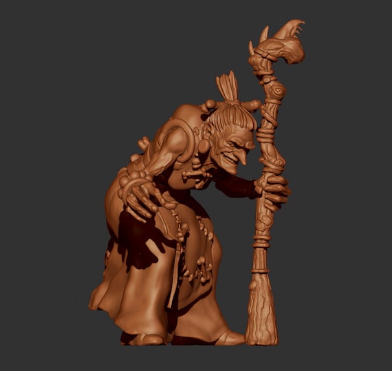 Baba Yaga 3D STL File Presupported | Etsy