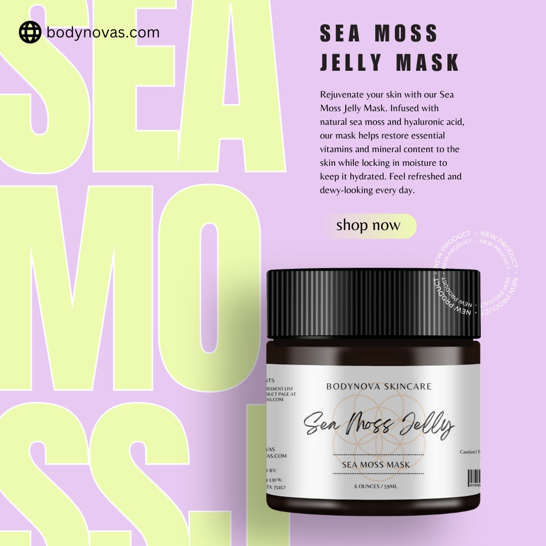 Sea Moss Jelly Mask Etsy