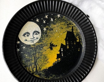 We Fly By Night Halloween Plate