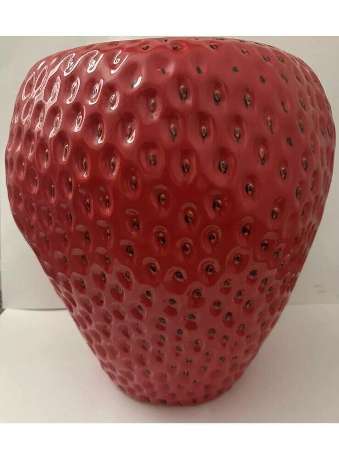 Strawberry Fruit Stool Side Table Decor Ceramic BRAND NEW Homegoods