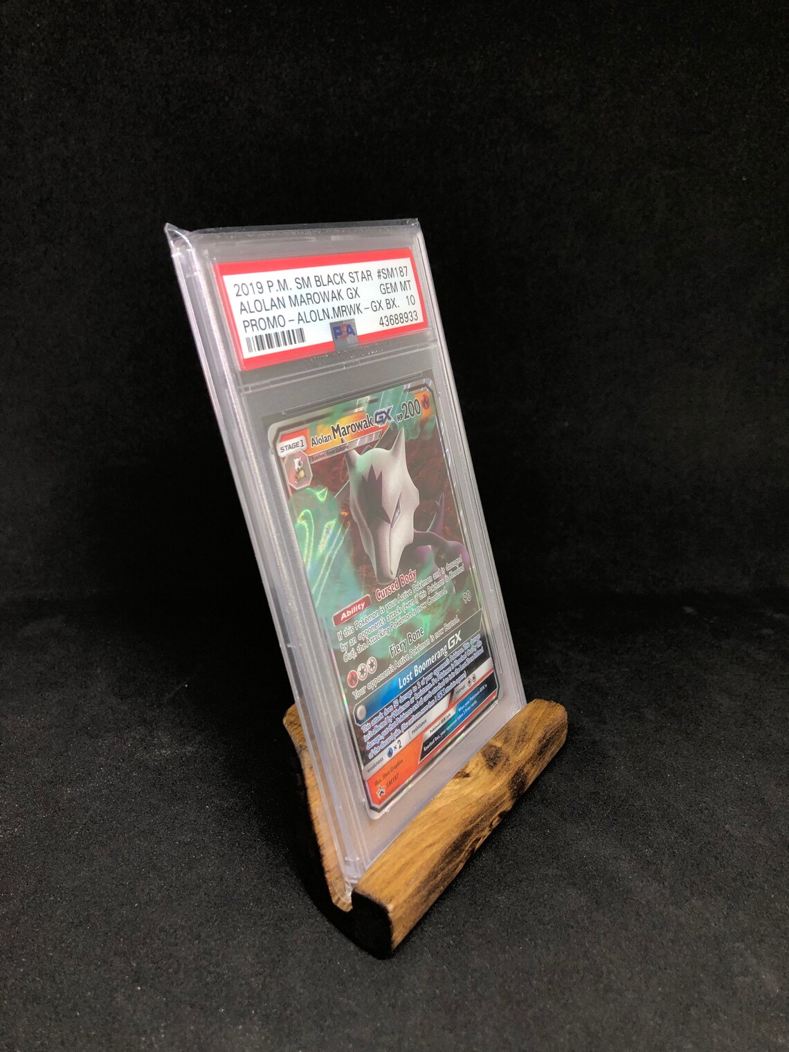 Graded Card Display Stand Handmade Wooden Etsy