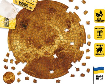 Houten Venus-puzzel, astronomieruimtecadeau