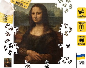 Mona Lisa houten doolhofpuzzel, Da Vinci Art-puzzel