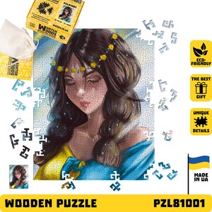 Wooden Jigsaw Puzzle For Adults, Difficult maze Puzzles, Ukrainochka, Wooden Jigsaw Puzzle, TOP family game, 250 or 500 Pieces