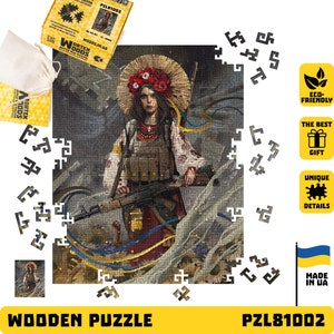 Wooden Jigsaw Puzzle For Adults, Difficult maze Puzzles, Ukrainochka, Wooden Jigsaw Puzzle, TOP family game, 250 or 500 Pieces