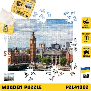 Wooden Jigsaw Puzzle For Adults, Difficult maze Puzzles, Big Ben, Wooden Jigsaw Puzzle, TOP family game, 250 or 500 Pieces