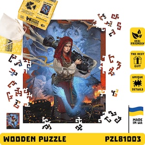 Wooden Jigsaw Puzzle For Adults, Difficult maze Puzzles, Free Ukraine, Wooden Jigsaw Puzzle, TOP family game, 250 or 500 Pieces