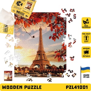 Wooden Jigsaw Puzzle For Adults, Difficult maze Puzzles, Eiffel Tower, Wooden Jigsaw Puzzle, TOP family game, 250 or 500 Pieces
