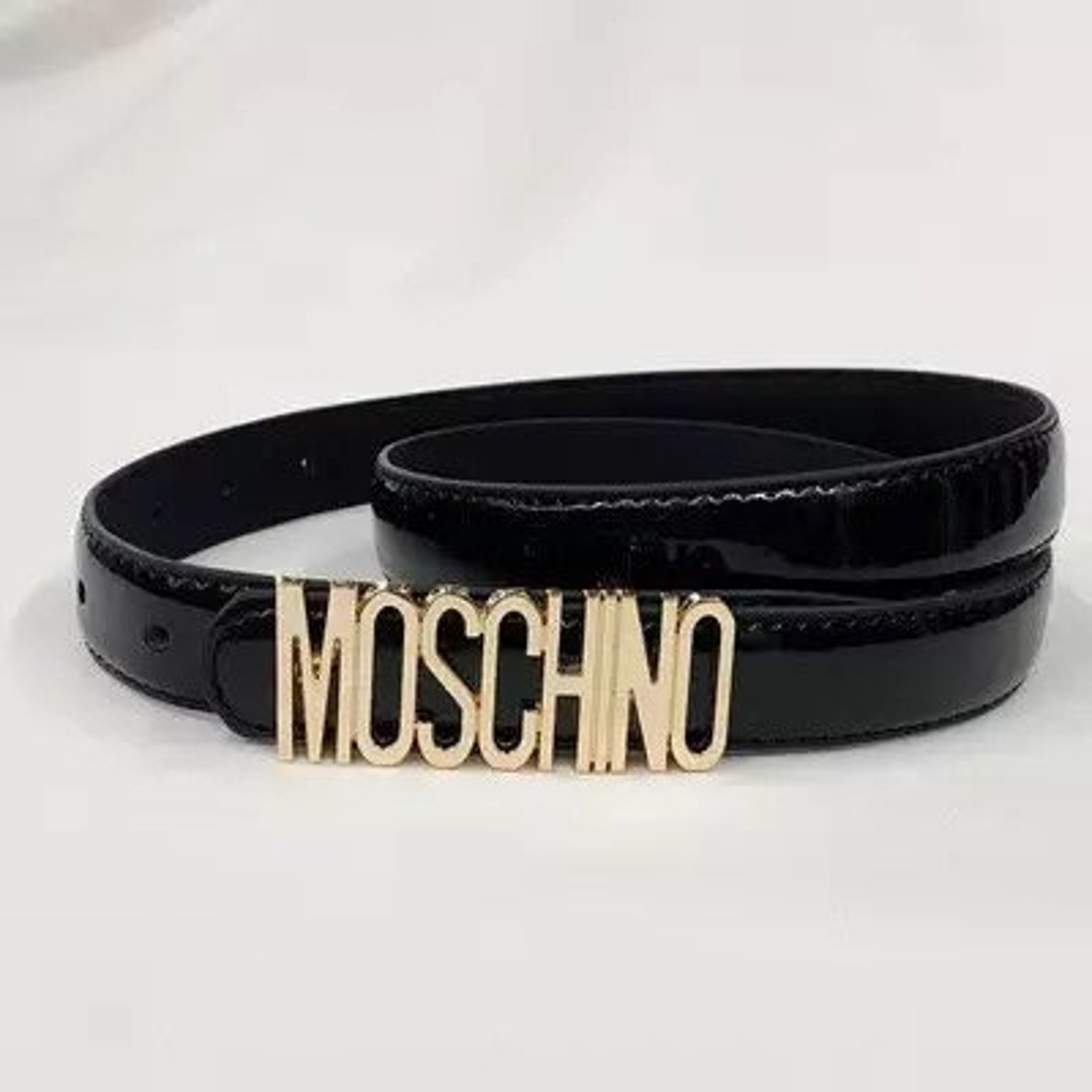 Moschino Black Belt | Etsy