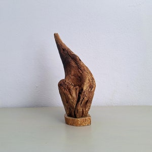 Driftwood Sculpture with Natural Hole - Rustic Candle Holder