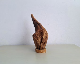 Driftwood Sculpture with Natural Hole - Rustic Candle Holder