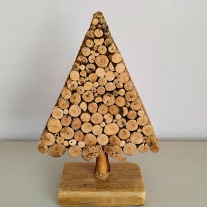 Driftwood Tree for tabletop decoration , Handmade treasure of the sea, Wooden Christmas Tree