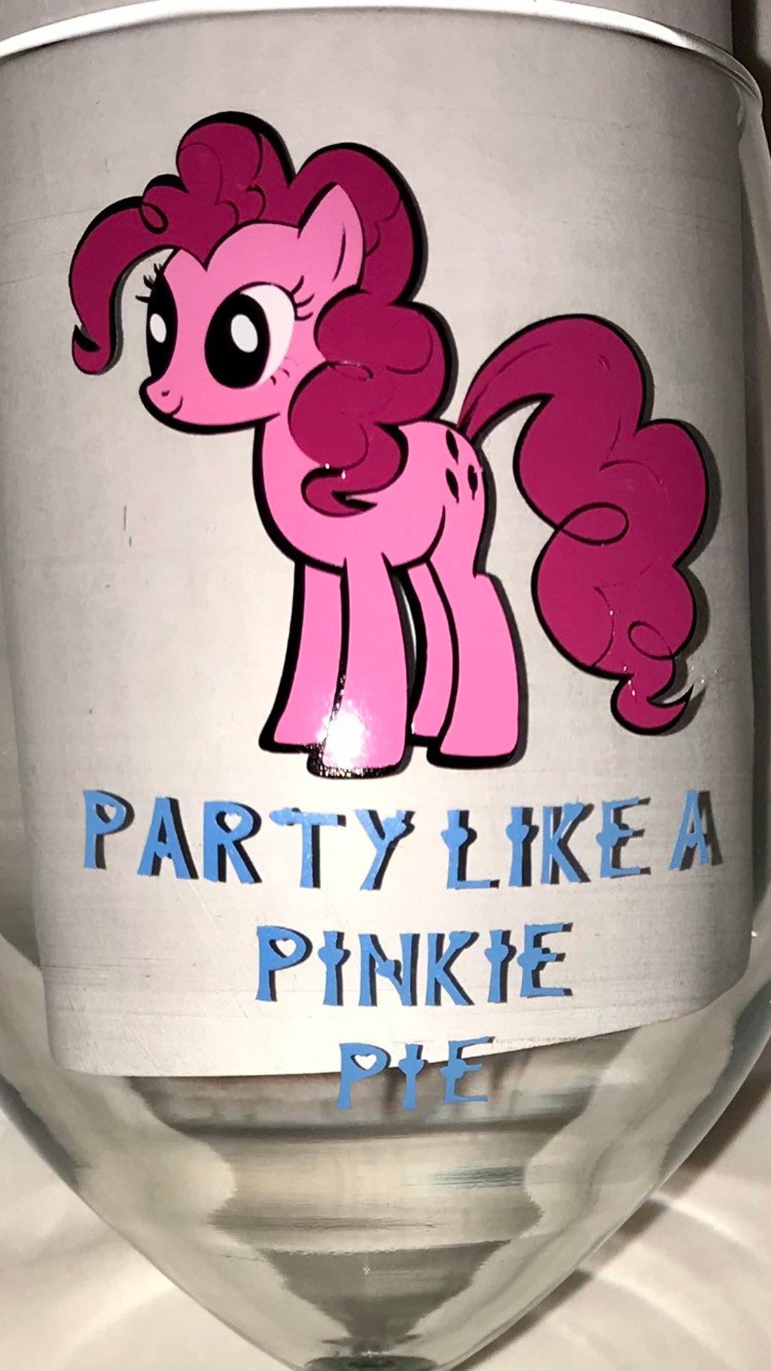 Pinkie Pie My Little Pony Wine Glass Etsy