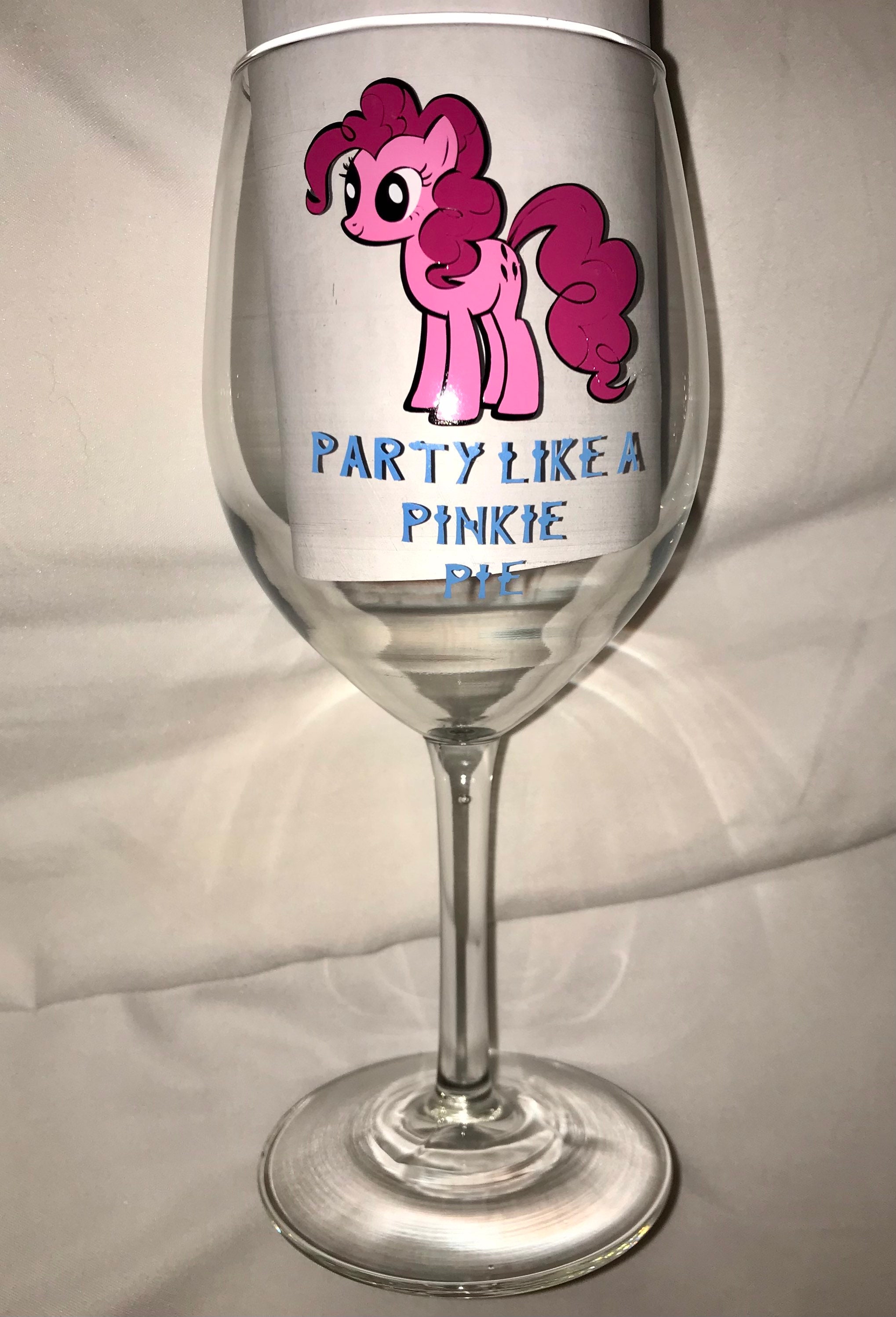 Pinkie Pie My Little Pony Wine Glass Etsy