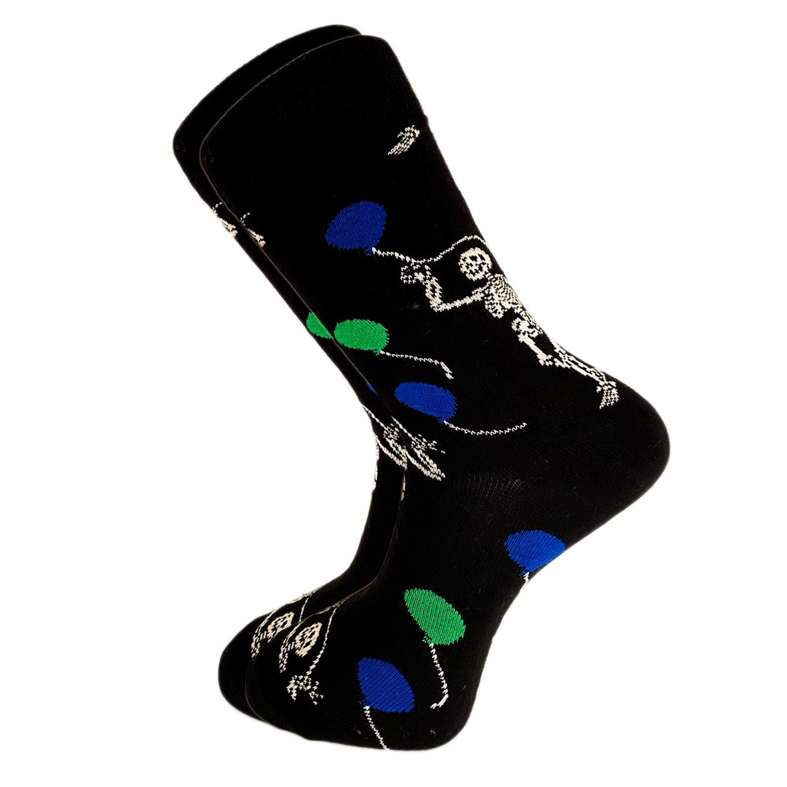 Skeleton Party Socks Mens Size 8 13 Comfortable & | Etsy