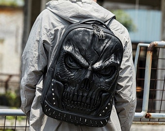 Skull Backpack - Etsy