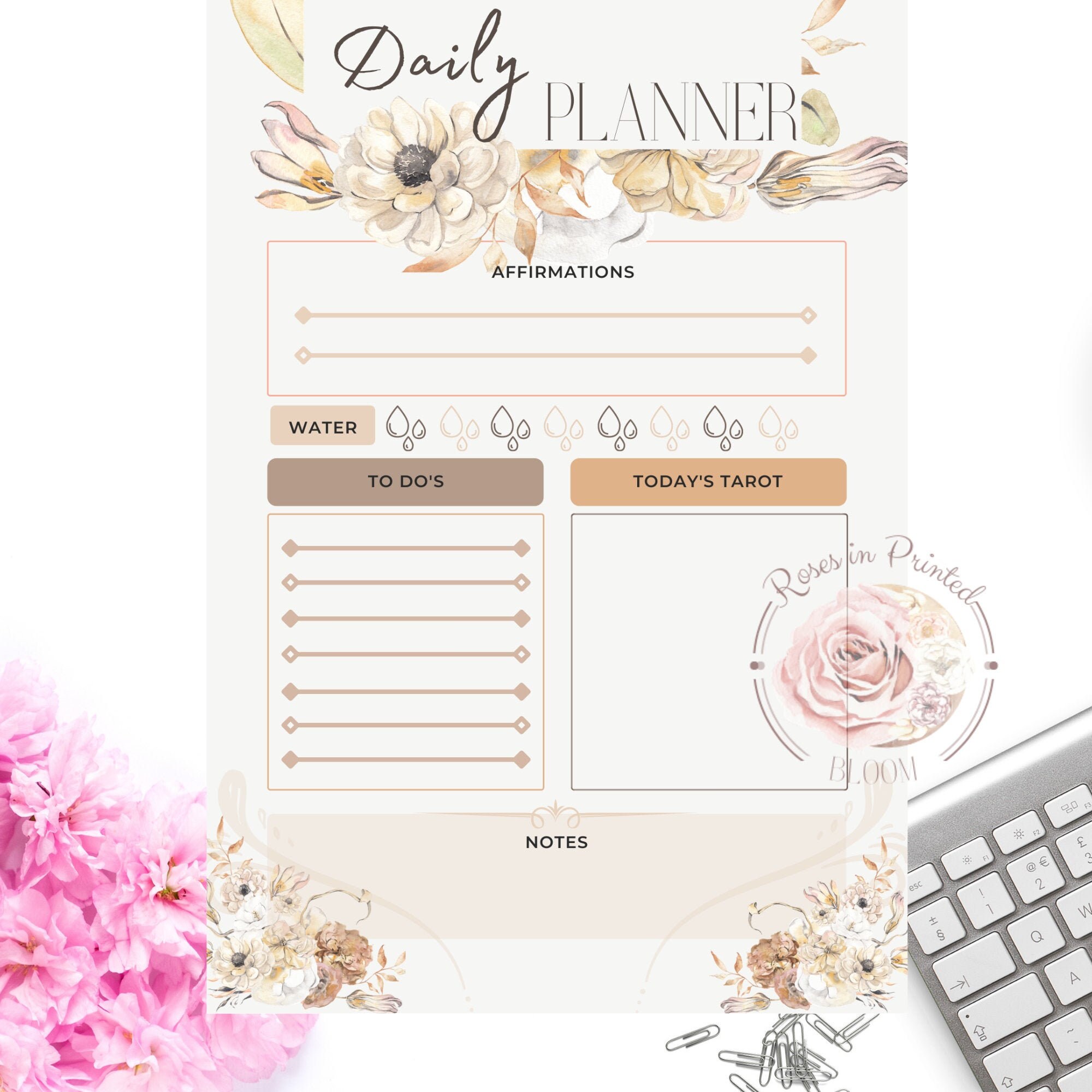 Daily Planner Printable Page Spiritual Planner Instant | Etsy